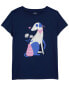 Фото #1 товара Kid Dog and Flowers Graphic Tee M