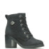 Фото #2 товара Harley-Davidson Corby Lace D15000 Womens Black Leather Ankle & Booties Boots