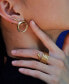ფოტო #2 პროდუქტის 24K Gold-Plated Kaya Open Stud Earrings