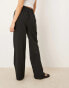 Фото #4 товара New Look pull on wide leg trouser in black