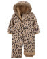 Фото #4 товара Toddler Leopard Fleece-Lined Snowsuit 2T