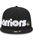 ფოტო #2 პროდუქტის Men's Black Golden State Warriors Checkerboard UV 59FIFTY Fitted Hat
