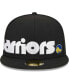 Men's Black Golden State Warriors Checkerboard UV 59FIFTY Fitted Hat