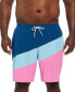 ფოტო #2 პროდუქტის Men's Big & Tall Color Surge Colorblocked 9" Swim Trunks