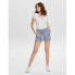 ONLY Smilla Stripe Belt denim shorts