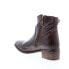 Bed Stu Aldina F328016 Womens Brown Leather Lace Up Ankle & Booties Boots