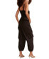 ფოტო #2 პროდუქტის Women's Cotton Cargo-Pocket Jumpsuit