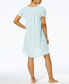 Women's Short-Sleeve Embroidered Nightgown
