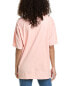Фото #2 товара Project Social T Tiger Fleur Oversized T-Shirt Women's Pink Os