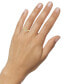 ფოტო #2 პროდუქტის Diamond Halo Engagement Ring (1/2 ct. t.w.) in 14k Gold