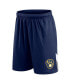 Фото #2 товара Men's Navy Milwaukee Brewers Slice Shorts