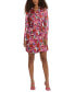 Фото #3 товара Women's Geo-Print Tie-Wrap Mini Dress
