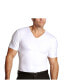 Фото #13 товара Insta Slim Men's Compression Short Sleeve V-Neck T-Shirt