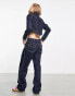 Фото #2 товара COLLUSION western denim jacket co-ord in indigo