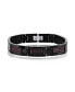 Фото #1 товара Stainless Steel Carbon Fiber Bracelet