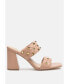 Фото #1 товара fischer stud embellished block heel sandals