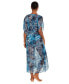 ფოტო #2 პროდუქტის Women's Flutter-Sleeve Midi Caftan