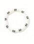 ASOS DESIGN faux pearl bracelet with crystal spacers