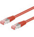 Фото #1 товара Wentronic Goobay CAT 6 Patch Cable S/FTP (PiMF), red, 2 m, Cat6, S/FTP (S-STP), RJ-45, RJ-45