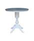 Фото #1 товара 36" Round Top Pedestal Counter Height Dining Table with 12" Leaf