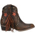 Фото #1 товара Circle G by Corral Star Fringe & Stud Patriotic Tooled Inlay Round Toe Cowboy Bo