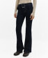 Фото #2 товара Women's Belt Detail Flared Jeans