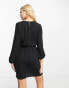 Фото #4 товара New Look wrap mini dress in black