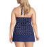 Фото #5 товара Plus Size Square Neck Halter Tankini Swimsuit Top