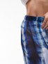 Фото #3 товара Topshop Petite batik print chiffon beach trouser in blue