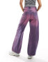 DTT baggy fit boyfriend jeans in purple wash