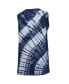 ფოტო #5 პროდუქტის Women's Navy Atlanta Braves Money Ball Tie-Dye Tank Top