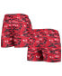 Фото #1 товара Men's Scarlet Nebraska Huskers Island Palm Swim Trunks