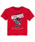 ფოტო #1 პროდუქტის Toddler Boys and Girls Red Washington Wizards Mr. Dribble T-shirt