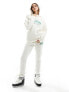 Фото #7 товара Threadbare Ski oversized hoodie and jogger tracksuit in ecru