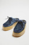 Clarks® x zara leather mule shoes