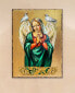 Фото #1 товара Icon Praying Angel Wall Art on Wood 8"