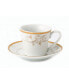 Фото #3 товара Trends Floral Design 12 Piece 2oz Espresso Cup and Saucer Set, Service for 6