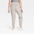 Фото #3 товара Women's Lined Woven Joggers - All in Motion Tan XXL