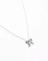 Фото #4 товара DesignB London bow pendant necklace in silver