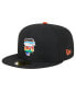 ფოტო #1 პროდუქტის Men's Black San Francisco Giants 2024 Pride on Field 59FIFTY Fitted Hat