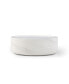 39.37" White Marble Round Coffee Table Sturdy Fiberglass Table For Living Room, No Need Assembly