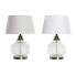 Фото #1 товара Настольная лампа Home ESPRIT Белый Бежевый Металл Стеклянный 38 x 38 x 54 cm (2 штук)