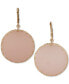 Gold-Tone Disc Drop Earrings