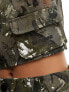 Фото #3 товара Sixth June co-ord camo print bandeau top in green