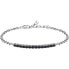 Фото #1 товара Modern silver bracelet with zircons Tennis SATT16