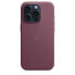 Фото #1 товара Apple iPhone 15 Pro Case with MagSafe - Mulberry, Cover, Apple, iPhone 15 Pro, 15.5 cm (6.1"), Bordeaux