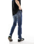 Фото #8 товара ASOS DESIGN stretch slim jeans in dark wash blue