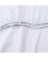 Фото #3 товара Lulworth Fitted Sheets (6 Pack), Queen Size, Cotton Polyester Blend, White, Color Coded, 180 Thread Count