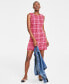 Фото #1 товара Women's Tweed Mini Sheath Dress, Created for Macy's
