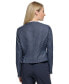 ფოტო #2 პროდუქტის Women's Crewneck Button-Front Jacket